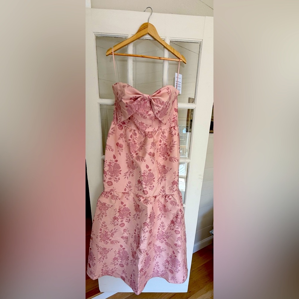 Revelry Esme Jacquard Dress Pink Size 12